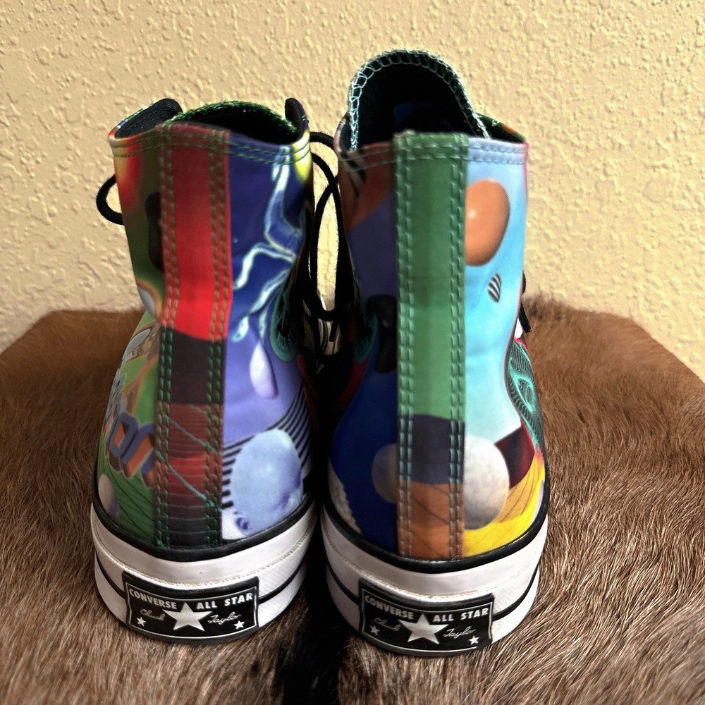 Converse Chuck 70 High Top Men 10 A01082C Outdoor Rave Psychedelic Regeneration - Picture 4 of 8
